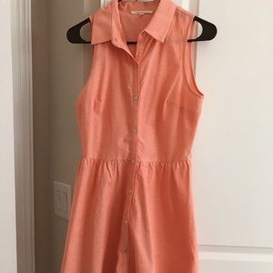 Copper Key Collared Dress